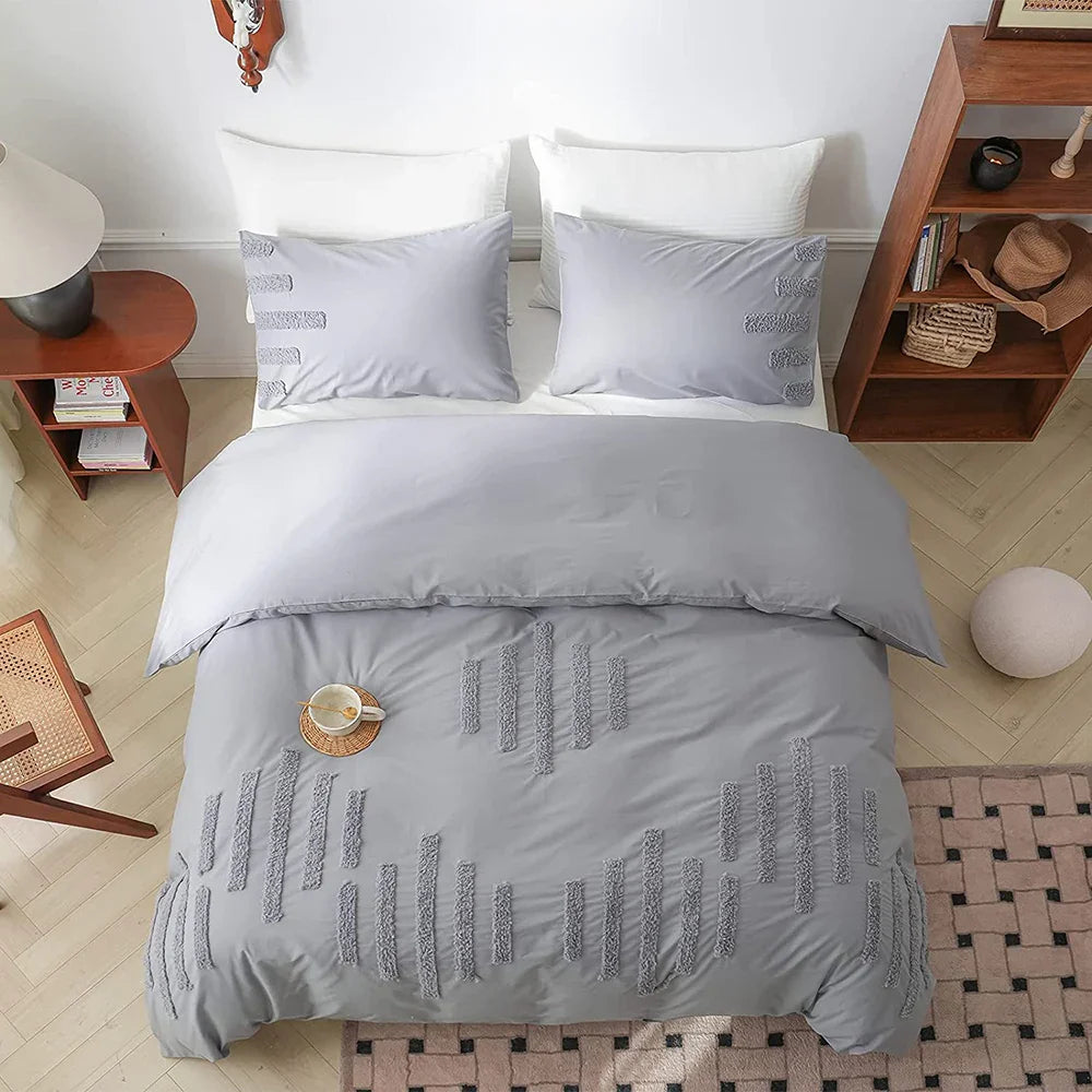100% Cotton 3Pcs Complete Bedding Set