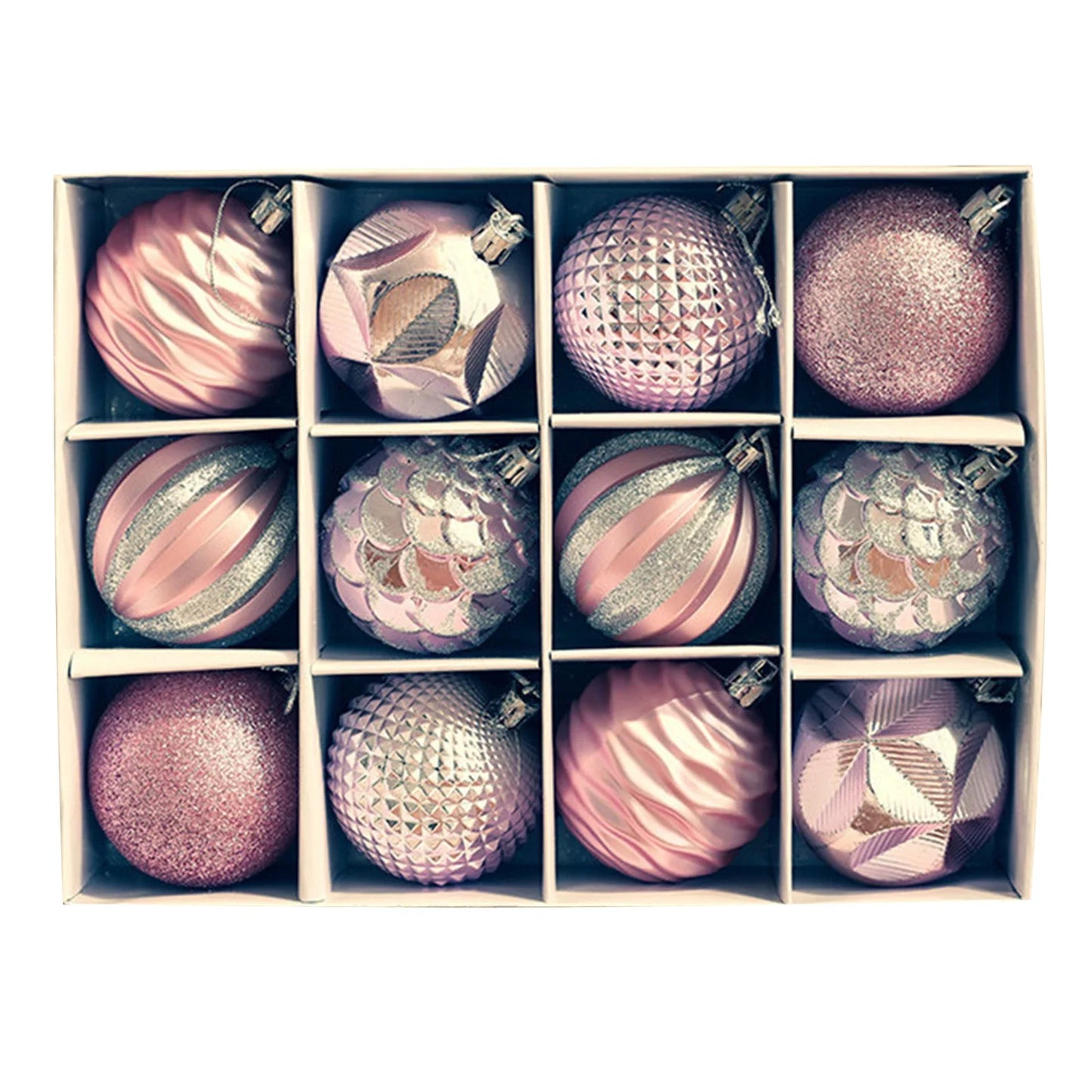 12PCS 6CM Christmas Ball Ornaments Tree Decorations For Holiday Wedding Party Christmas Ball Set Christmas Tree Decor Pendant