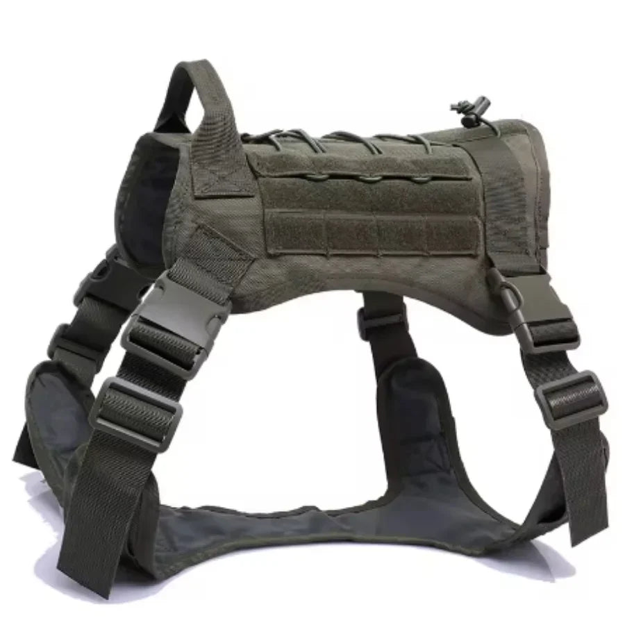 Tactical Dog Harness Military Training  Padded Quick Release Vest Pet Training Dog Harness For Set Small Medium Large Dogs