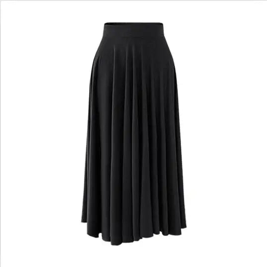 8XL Large Size Skirt Women's Summer New Loose Elastic Skirt Women High Waist Pleated Skirts M-5XL 6XL 7XL