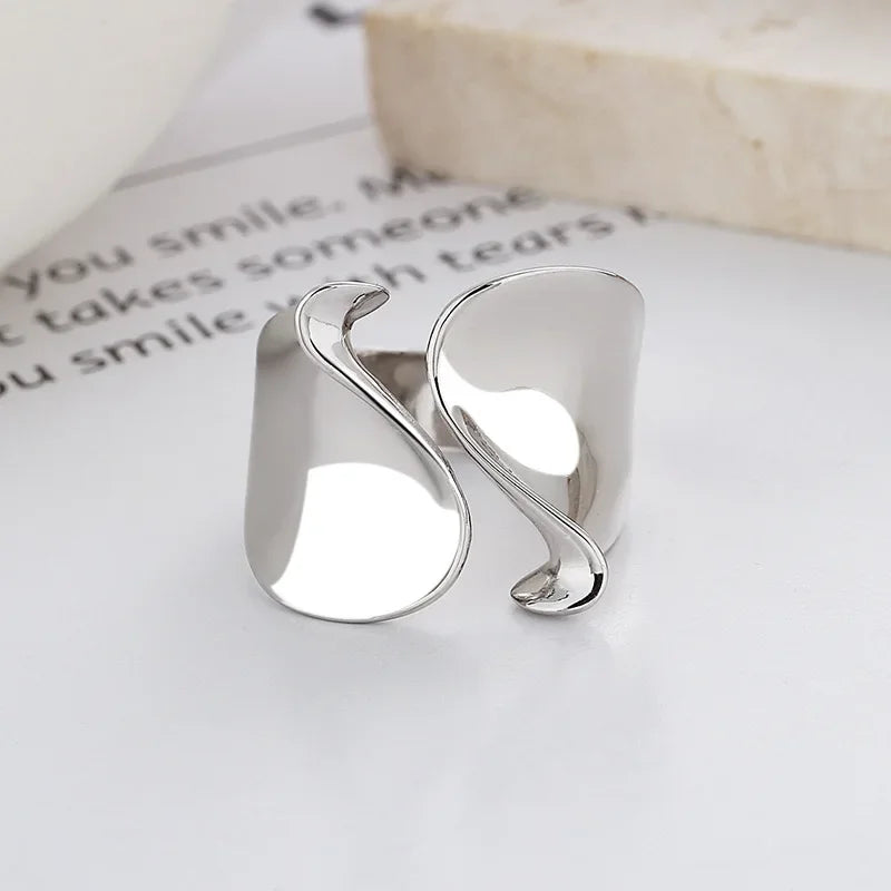 925 Sterling Silver Rings for Women Couple Minimalist Handmade Simple