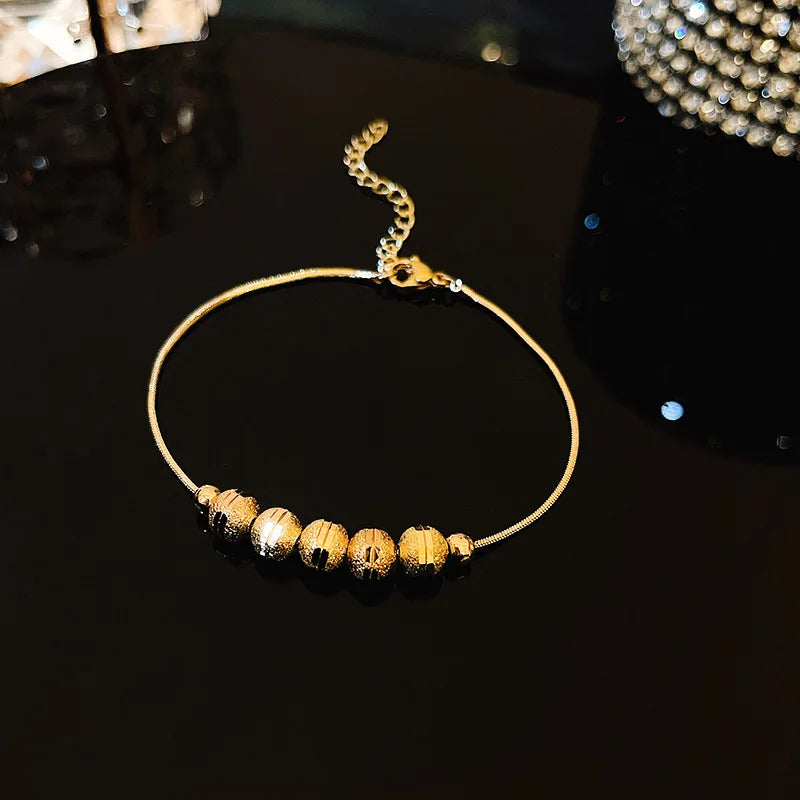 Luxury Color Cubic Zirconia Gold Color Tennis Bracelets For Women Girls 2022 New Trend Chain Bracelets Jewelry Party Gifts