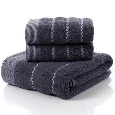 3 Piece Bath Towels Set 100% Cotton, 1 Bath Towel, 2 Hand Towel, Luxury Bathroom Towel  Hotel Quality