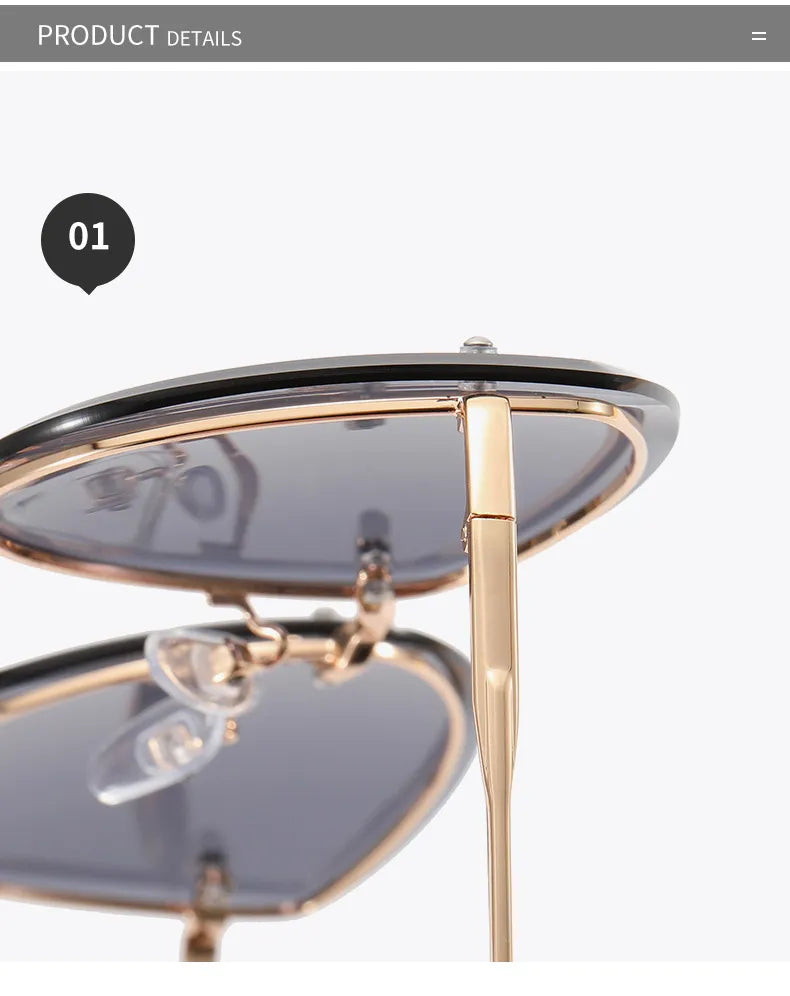 High Quality women's Oval Rimless Sunglasses Lady Metal Cay Eye Shades for Women Driving Glasses Sonnenbrille zonnebril dames