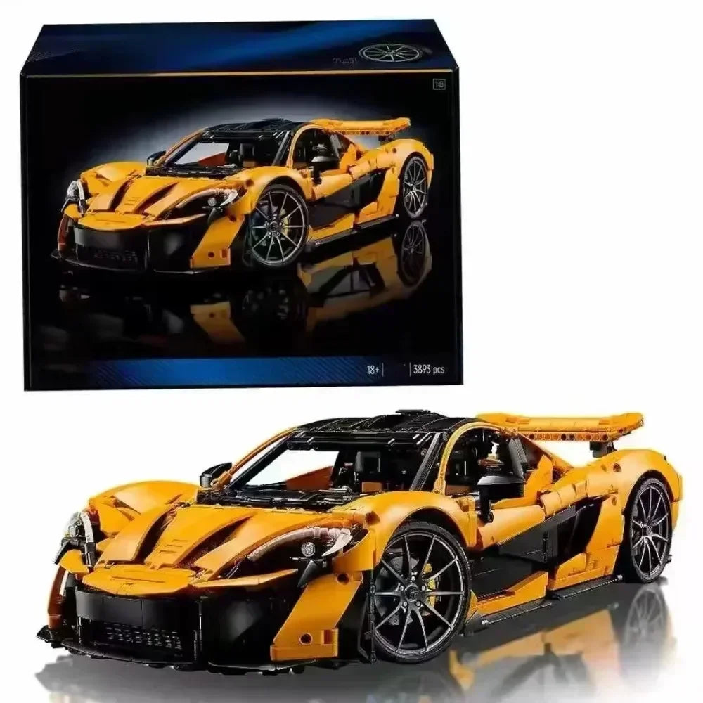 2025 New 3893Pcs Technical 42172 P1 Super Racing Car Building Blocks 1:8 Model Super Sports Cars Bricks Toys for Boys Gifts