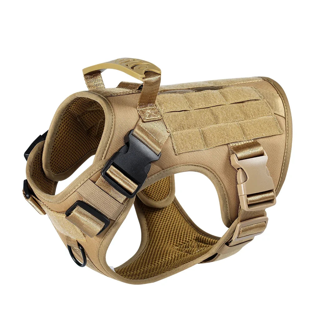 Dog Tactical Harness Vest Pet Dog Harness for Medium Large Dogs  Reflective Dog Harness No Pull with Durable Soft Handle