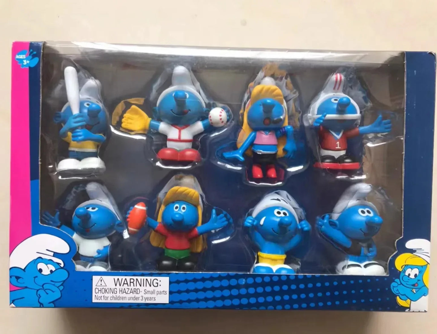 Children Play House Toy Smurf Mushroom House Doll Articulated Movable Nostalgic Animated Hand Puppet Ornaments Nostalgic Toy