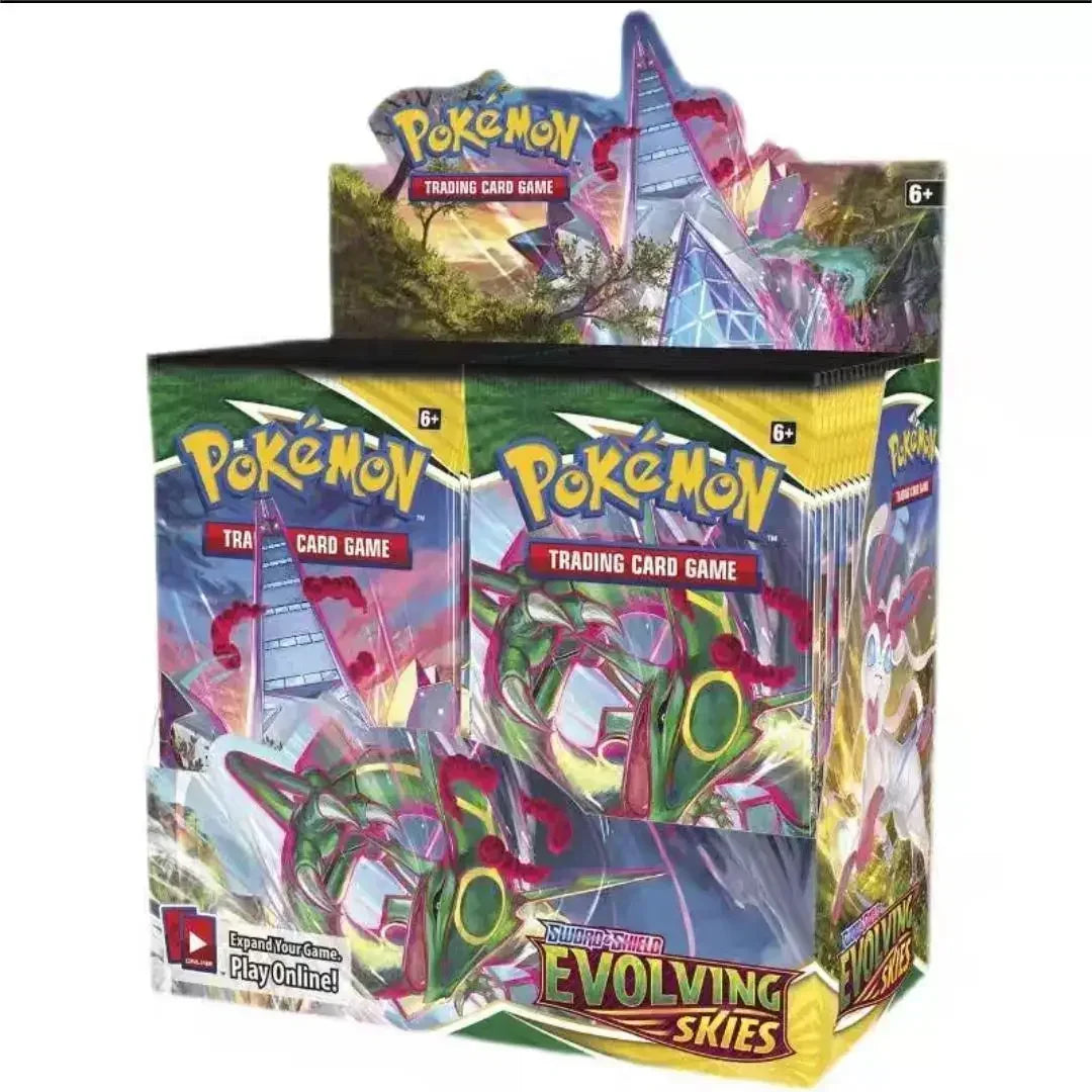 Pokémon Cards TCG: 324Pcs Scarlet & Violet Evolutions Booster Box 36 Pack Box Rare Booster Pack Vamx Collectible Card Toys Gifts