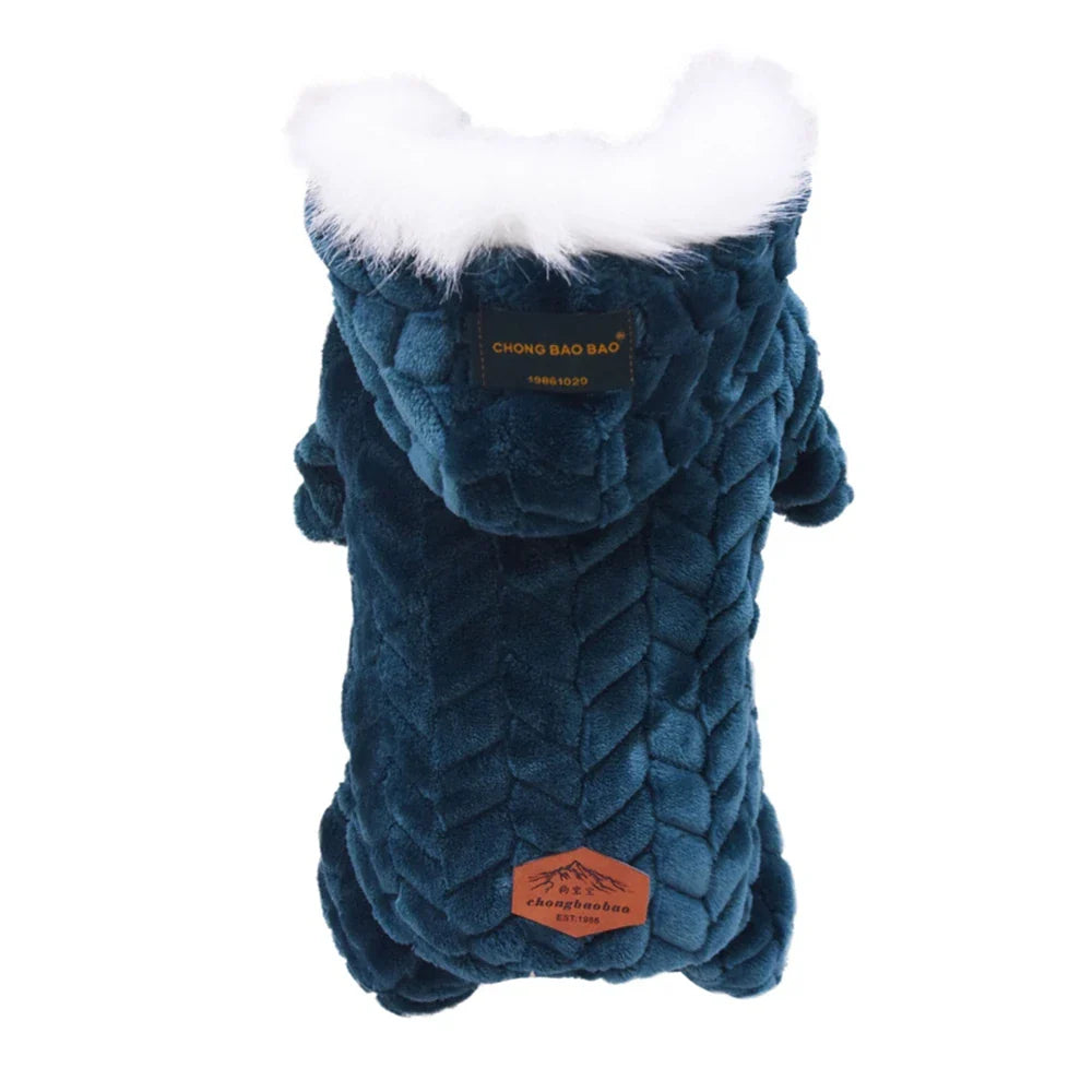 Pet Dog Clothes Winter Warm Fleece Dogs Jumpsuits Pet Clothing for Small Dogs Puppy Cats Hoodies Jacket Chihuahua Yorkshire Coat