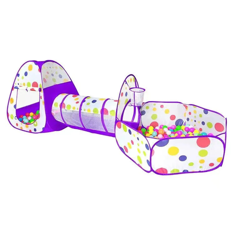 3 In 1 Children Ball Pool Baby Ballon Playpen Portable Kids Tent Ball Pit Crawling Tunnel Kid Playground Yard Rooom Pool Gift