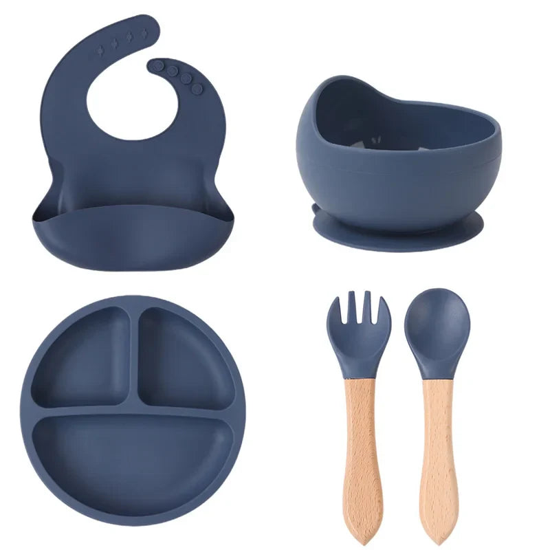 EtherealBe Children's Silicone Tableware Set - 8 Pieces