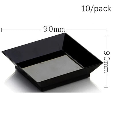 10 Pieces x Home Party Wedding Disposable Plastic Tableware Supplies, 75*62mm/100ml Mini Twisted Dessert Cup