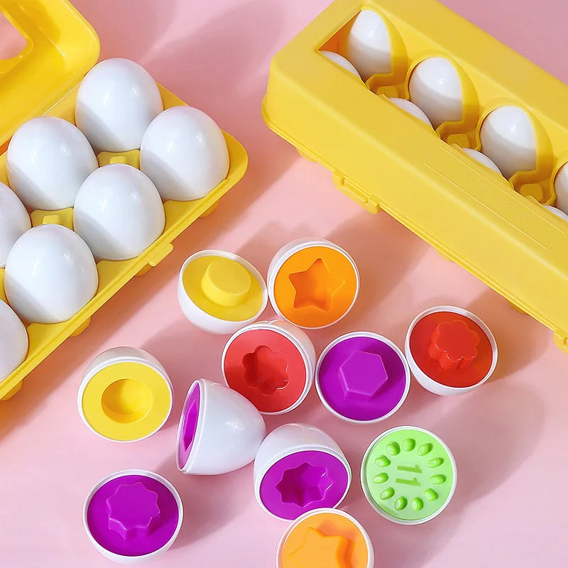 Montessori Games Baby Toy Smart Egg Shape Match Puzzle For Kids  Baby Development Toy Educational Toy For Children 1 2 3 4 Year