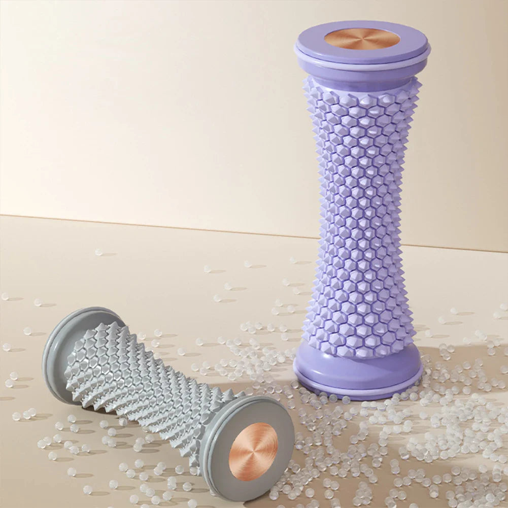 Foot Massage Roller Ergonomic Yoga Plantar Foot Roller Multifunctional Reflexology Foot Massager for Deep Tissue Muscle Massage