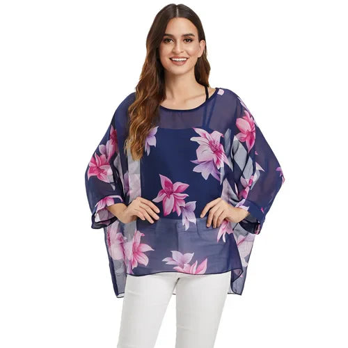 BHflutter 4XL 5XL 6XL Plus Size Women Blouse 2022 Sexy Off Shoulder Leopard Print Summer Tops Tees Casual Chiffon Blouses Shirts