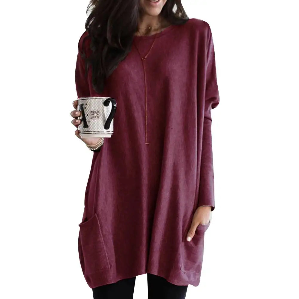 S-5XL Women's Tops 2023 Autumn Winter Long Sleeve Basic T -shirt Tee Casual Oversized Pullover Shirt for Female Y2K Crop Clothes