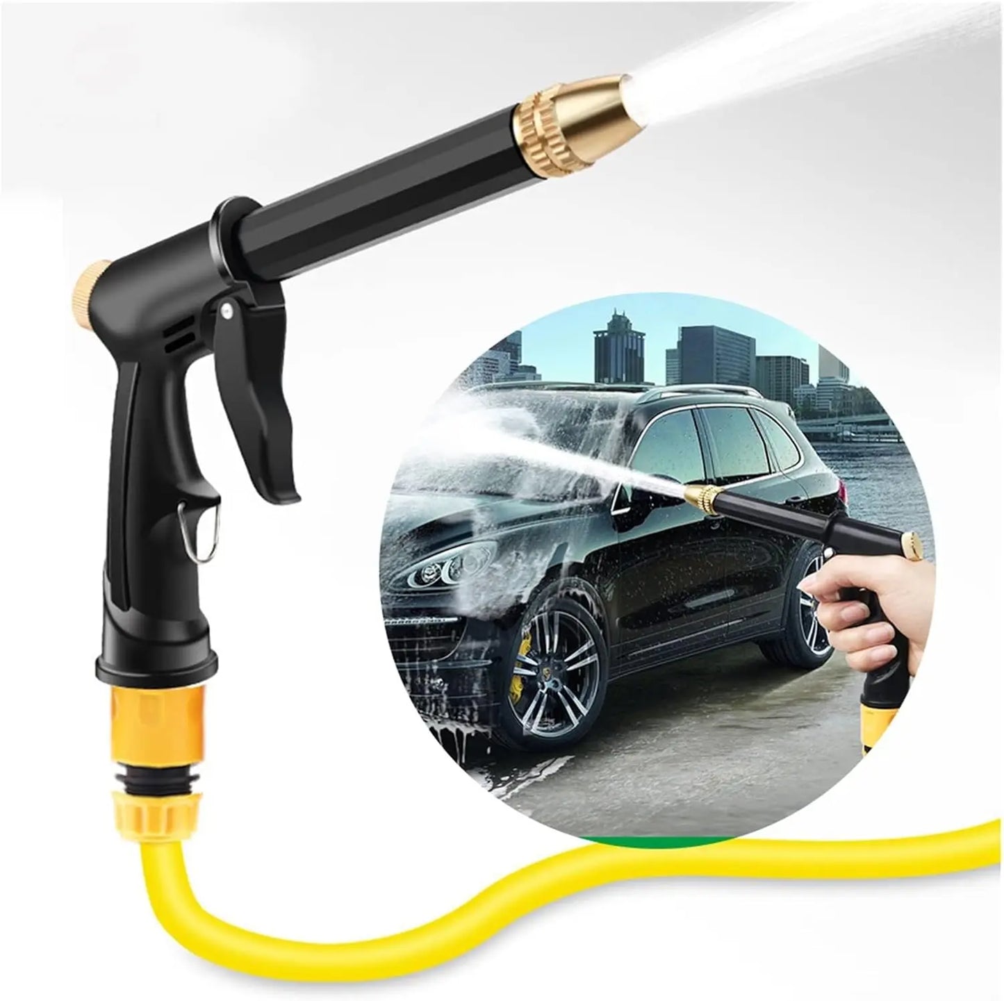 High-Pressure Multifunctional Large Garden Water Gun Household Car Washing and Water Rinse Booster Powerful Artifices