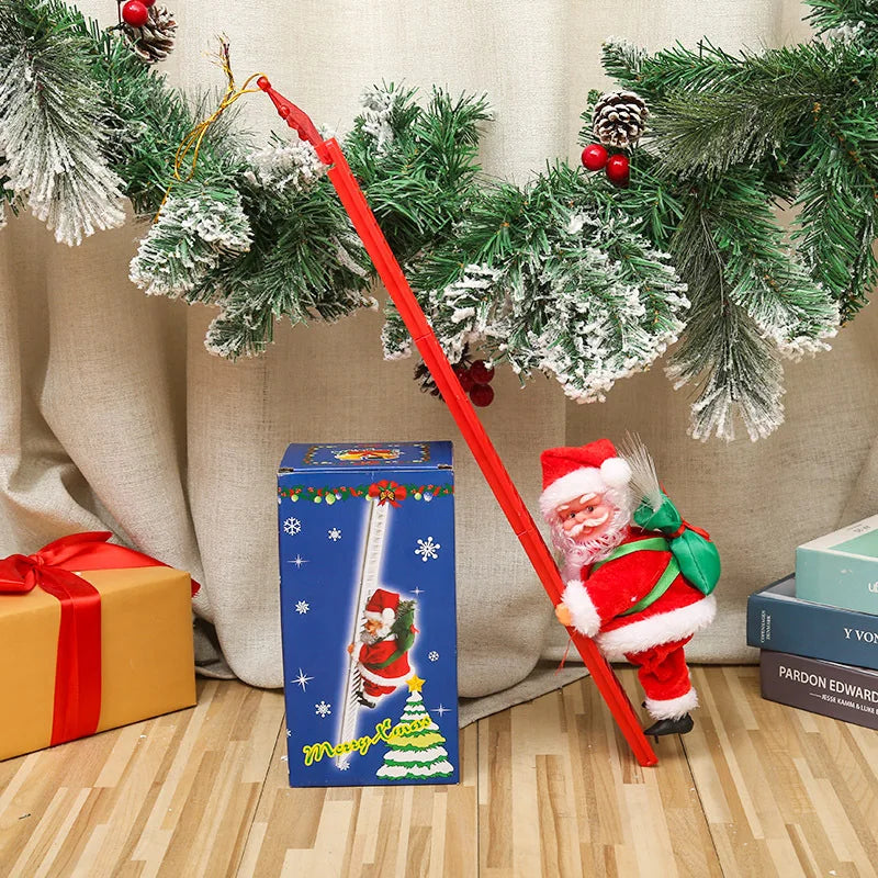 Musical Climbing Santa Claus Christmas Electric Santa Claus Climbing Rope Electric Climbing Ladder Music Santa Claus