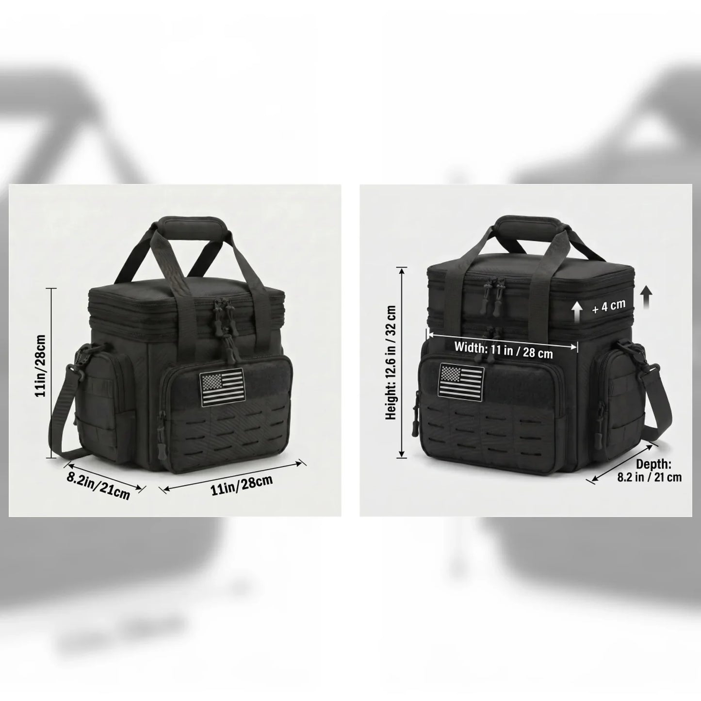 18L Insulated Picnic Cooler Bag Tactical Expandable Leakproof Thermal