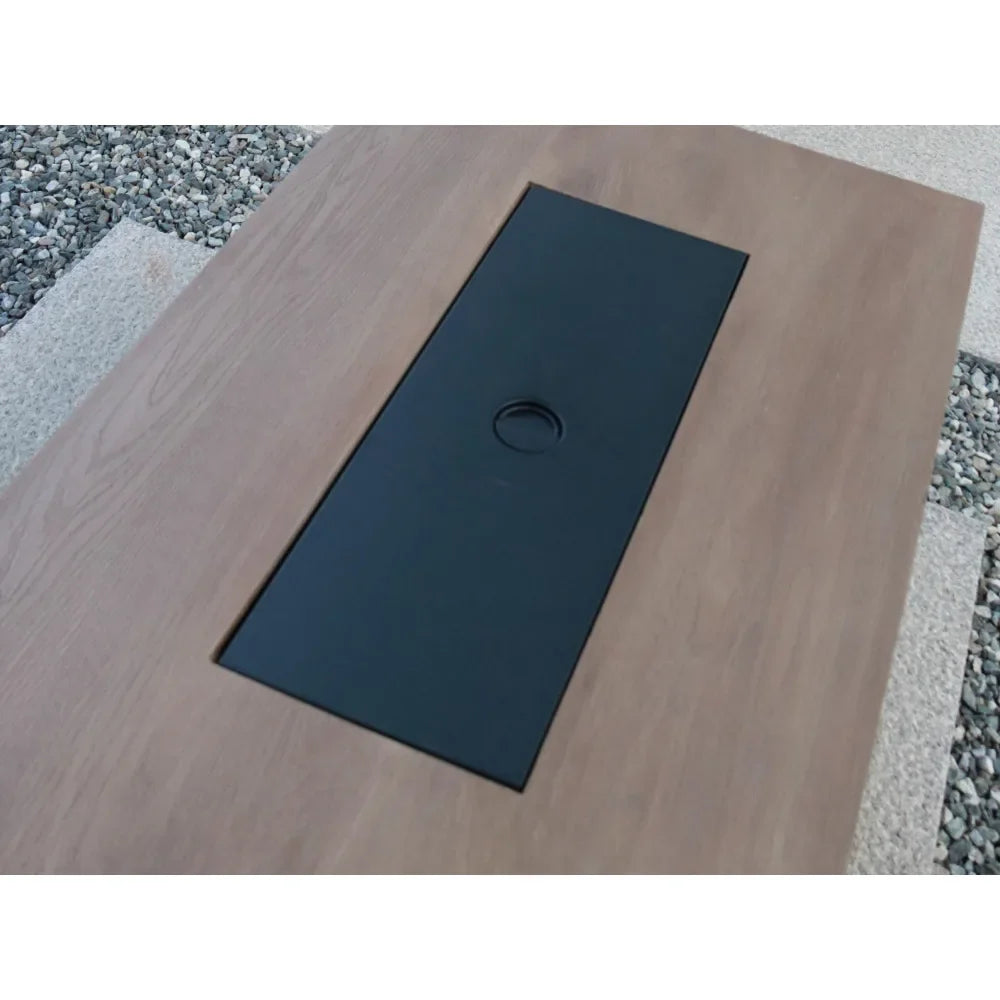44" W x 25" H Outdoor Patio Propane Gas Fire Pit Table - 50,000 BTU High-temperature-resistant carving process