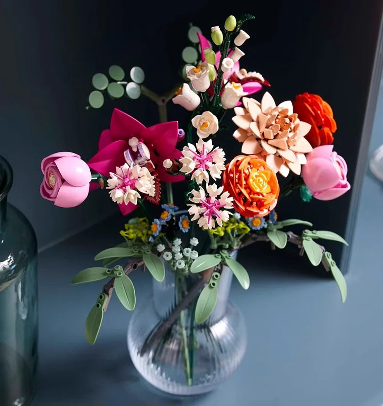 Lego Flower Plant Series 10342 Fendai Bouquet Recommended Ornaments for Men and Women Valentine's Day Gifts