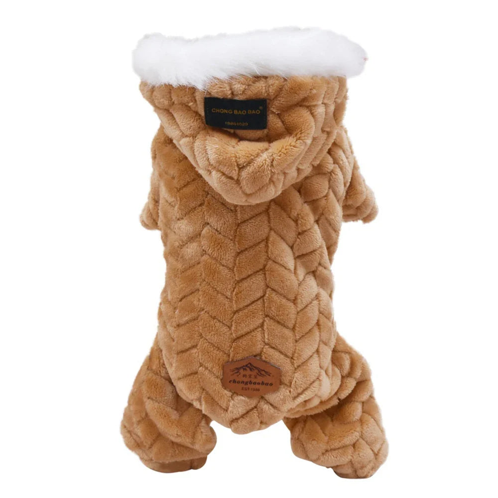 Pet Dog Clothes Winter Warm Fleece Dogs Jumpsuits Pet Clothing for Small Dogs Puppy Cats Hoodies Jacket Chihuahua Yorkshire Coat