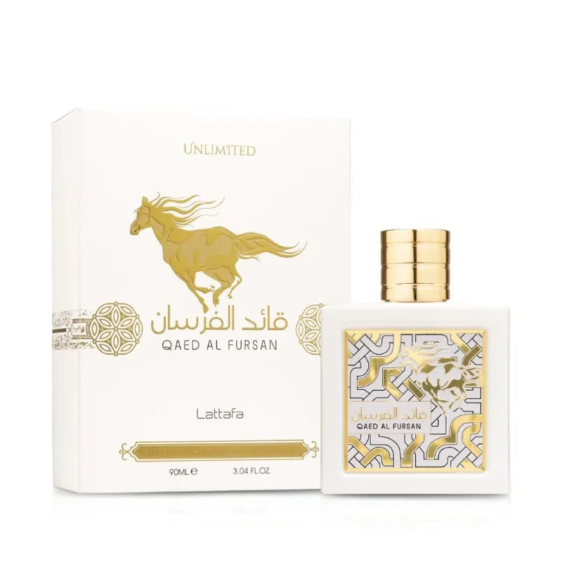 Lattafa Qaed Al Fursan for Men, Eau de Parfum Spray, 3.04 Ounce
