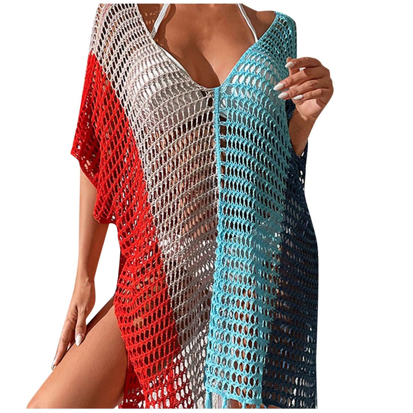 Beach Dress Tunic Cover Ups For Women Pareo Up Cpae Outfits Cover-Ups Female Summer 2024 New Knitted Sarong Bath Exits Saida
