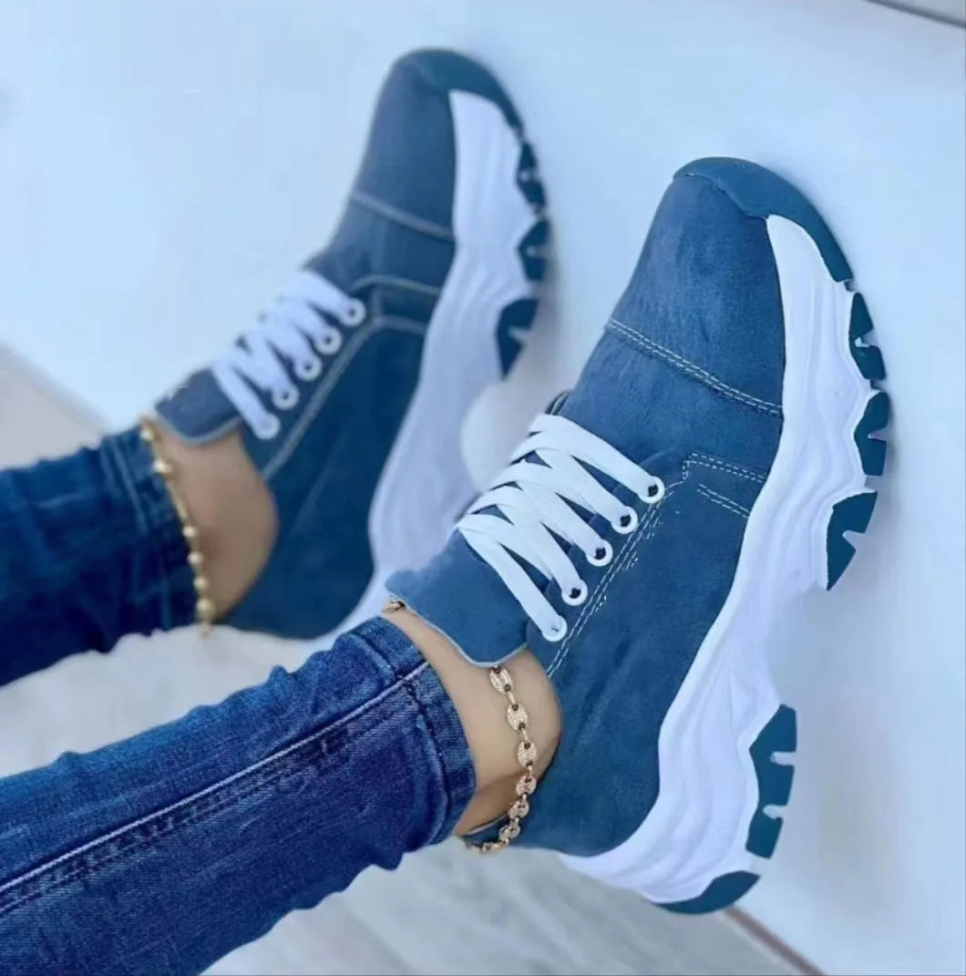 Sneakers Women Shoes 2026 Pattern Canvas Shoe Casual Women Sport Shoes Flat Lace-Up Adult Zapatillas Mujer Chaussure Femme