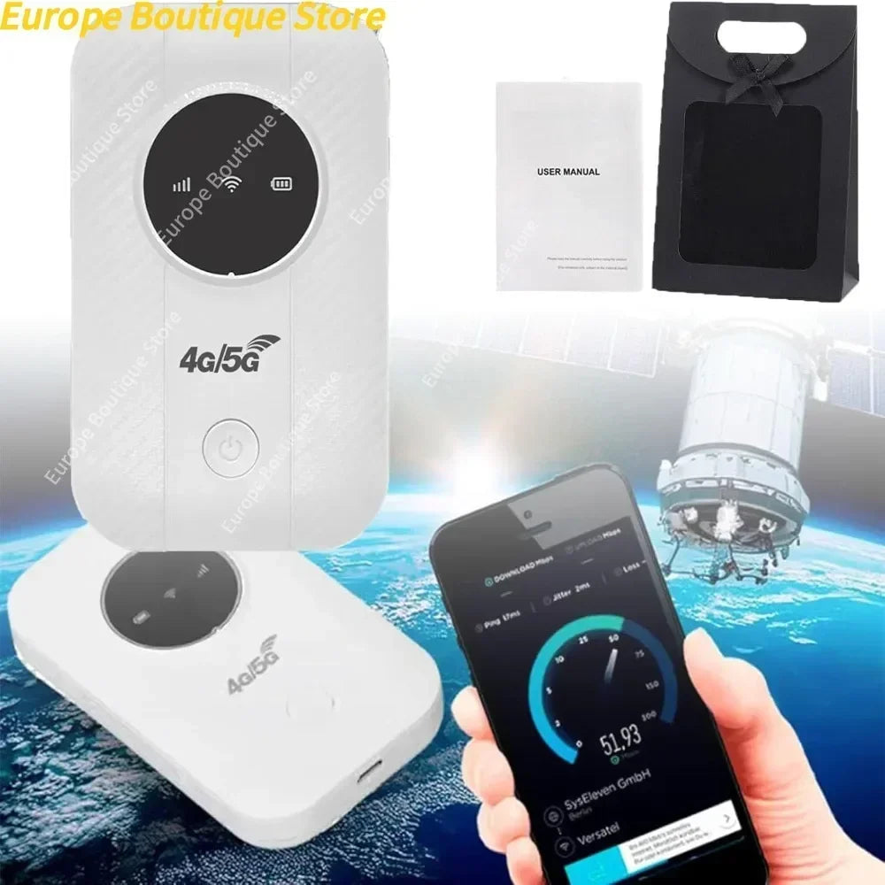 New 300Mbps 4/5G Portable Router USB Powered Pocket WiFi Pocket Mobile Hotspot Asian/European version Pocket Internet