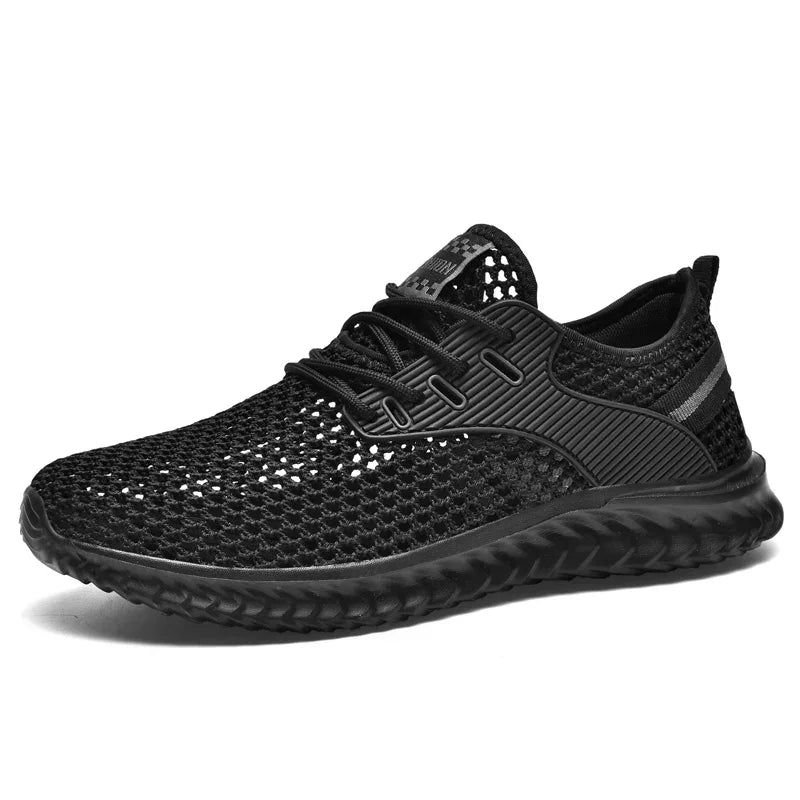 Men's and Women's Fashionable Sports Shoes, Breathable and Lightweight Casual Tennis Shoes, Hollow Mesh Men's Running Shoes
