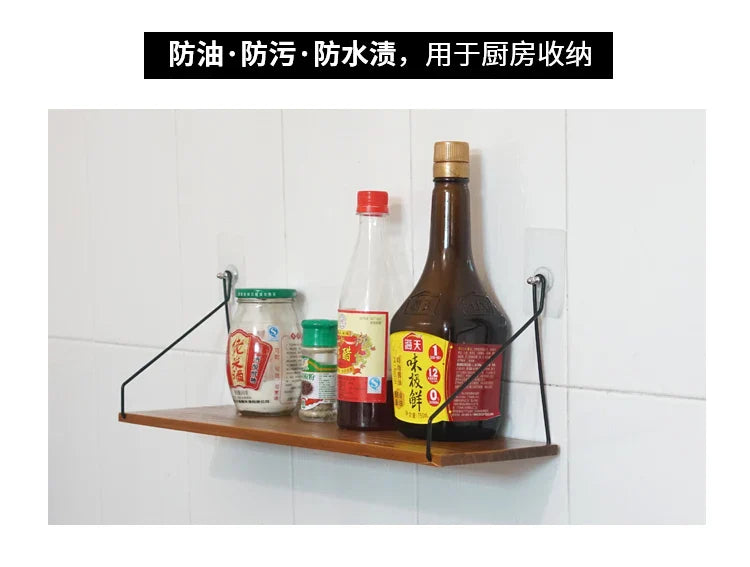 Nordic Wooden Wall Hanging Shelves Living Room Decor Display Stand Home Wall Decoration Bedroom Storage Shelf