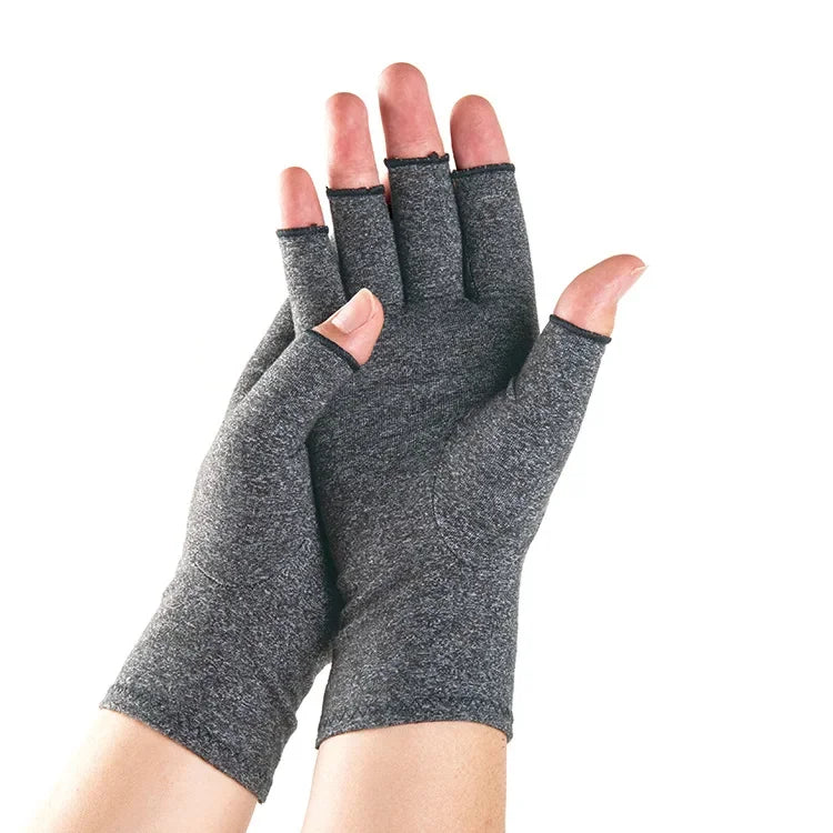 YANBIGUO Arthritis Gloves for Organist/Cellist/Violinist,Half-finger Compression Glove Relief Hand Pain,Arthritic Joint Symptom