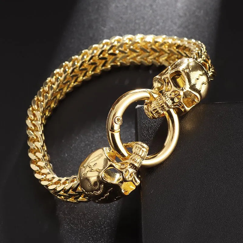 Vintage Skull Beaded Skull Bracelets Gothic Jewelry Accessories Gifts