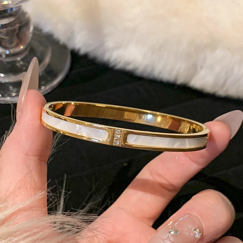 Silver Color Stainless Steel Colorfast Bracelets Skyful Star Bracelet Set for Women Fashion Light Luxury Jewelry Gifts Wholesale