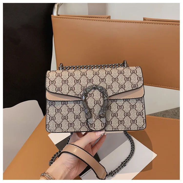 Fashion Popular Women's Bag Trend Brand Retro Chain Shoulder Bag High Quality Ladies Crossbody Bag Designer Luxury Handbag