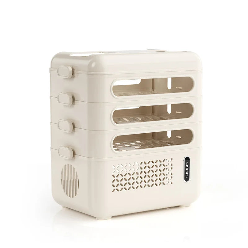 Router Organizer Box Multi-Functional Storage Shelf, Cable Management Large Capacity for Power Strips Charging Cords