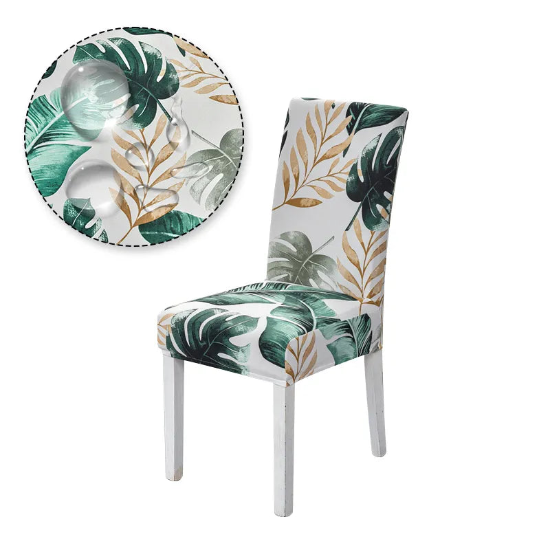 Chair Cover Printed Stretch Anti-dirty Elastic Seat Cover used For Wedding Party Home Kitchen Dining Room office living room