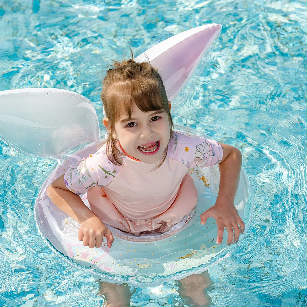 Summer Mermaid Tail Confetti Sequin Swimming Ring Swimming Circle Swim Tubes Rings Beach Swimming Party Toys for Kids and Adults