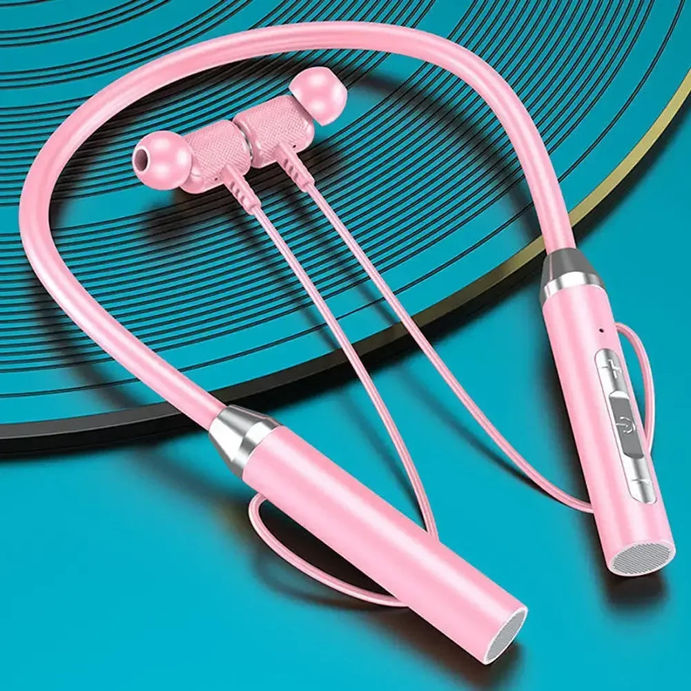 Wireless Headphones Bluetooth 5.0 Neckband Earphones Silicone Hifi 9D Stereo Sports Headset Halter Waterproof Magnetic Earbuds