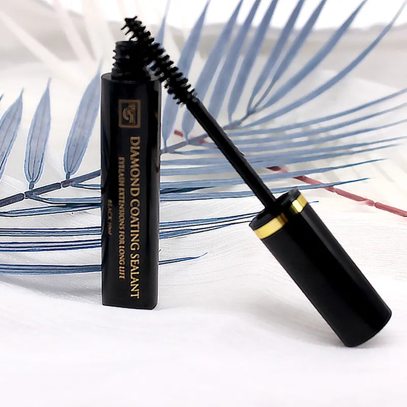 2 Bottles  EONBEAUT Eyelash Extensions Diamond Coating Sealant Black Coat Sealer Protective Longer Life 10ml Transparent