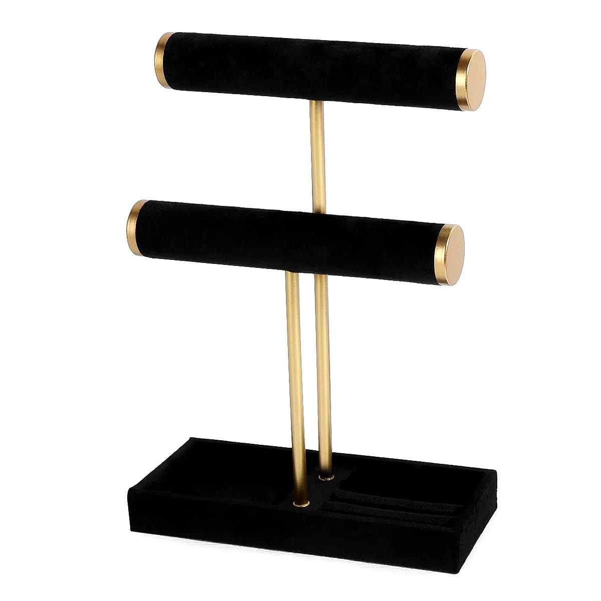 Multi-Functional Two-Level T-Style Bangle Stand for Bracelet, Bangle & Jewelry Storage