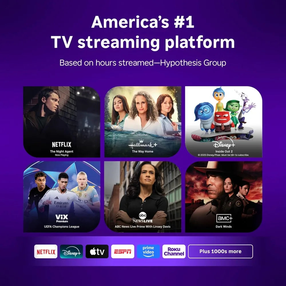 Roku Smart TV 2025 – 24-Inch Select Series, 720p HD TV – Roku TV with Voice Remote
