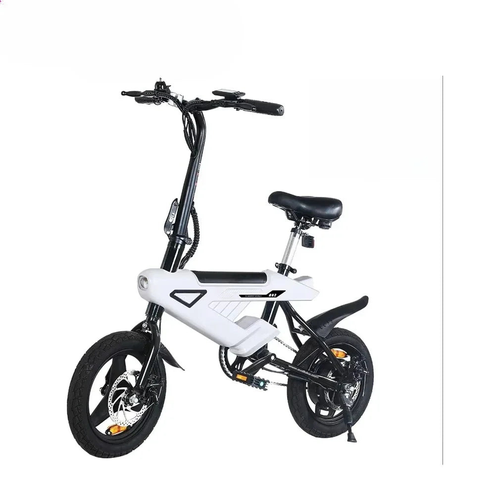 A02 Electric Folding Bike With 250W Motor 14inch Wheels 36V 6.4Ah Battery Kids Ebike