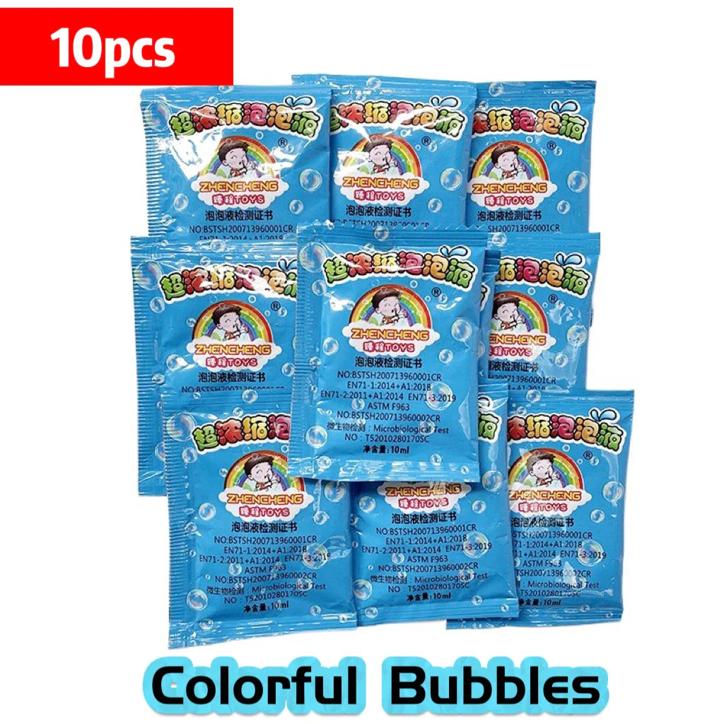 1-10pcs Bubble Machine Refilling Color Bubble Concentrate 10pcs ≈ 500ml Bubble Gun Refilling