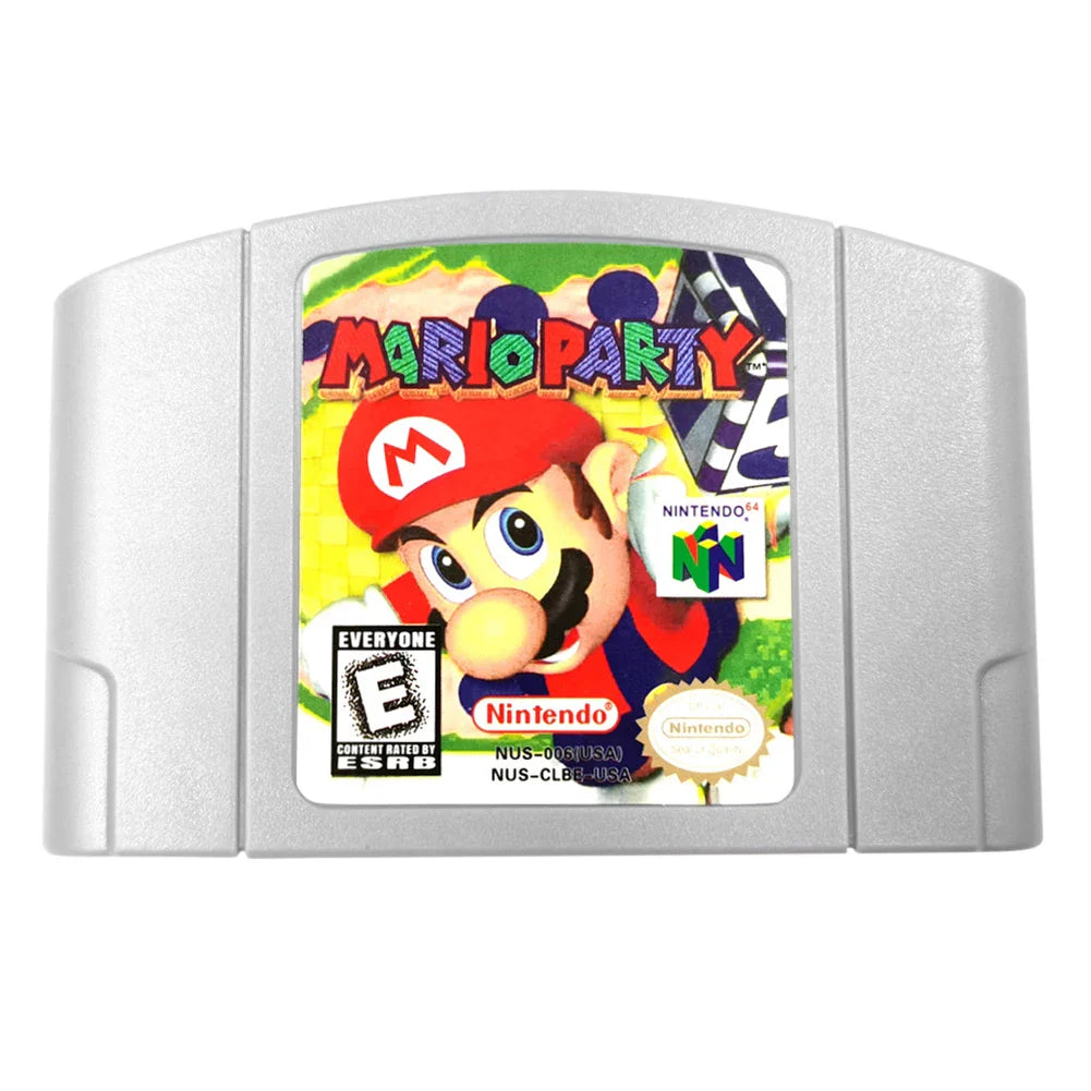 64 Bit Video Game Console US Version Toys Game Collection Cartridge N64 Series Kart Party Super Smash Bros Bad Fur Day