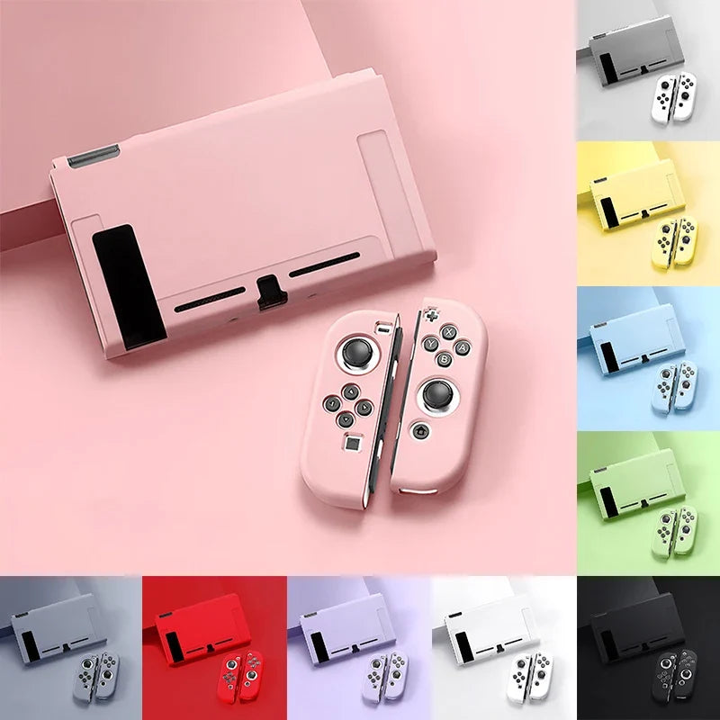 Protective Case Compatible with  Switch OLED Console and Joy-Cons,Switch Can Be Inserted in Dock with Shell Nintendo Switch Skin