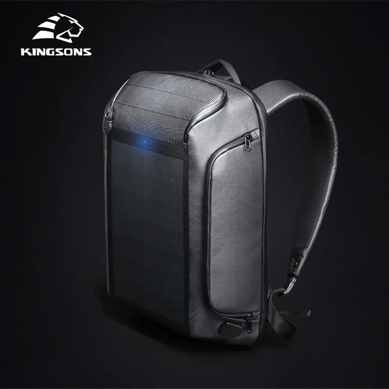 Factory Wholesale Unisex Fashion Waterproof Solar Panel Backpack with USB Solar Battery Pack Solar Backpack Charger