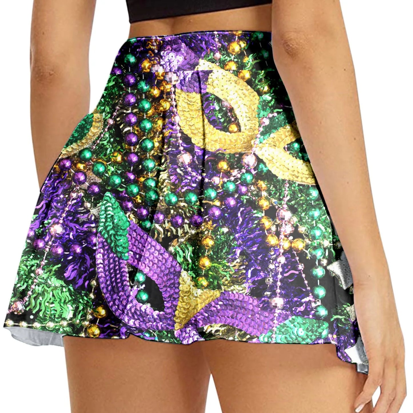 Skirts for Women Womens Daily Casual Workout Printed Skirt Tennis Yoga Sport Active Skirt Shorts Skirt Full Skirt