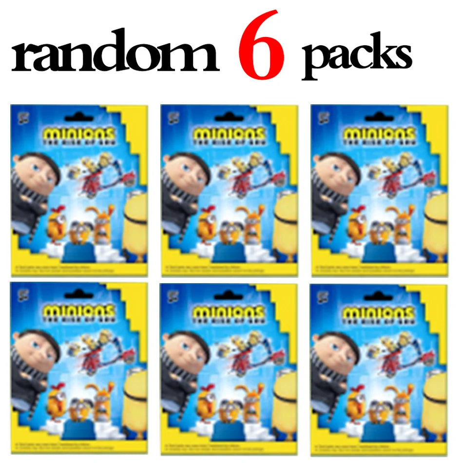 Anime 2-24pcs minions Blind Box figures Box game Doll Figure PVC model Toys desktop Decorative Kids birthday Christmas Gifts